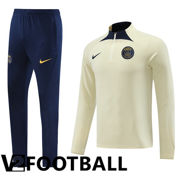 Paris PSG Training Tracksuit Suit Yellow 2023/2024