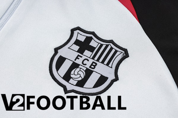 FC Barcelona Training Tracksuit Suit White Black 2023/2024