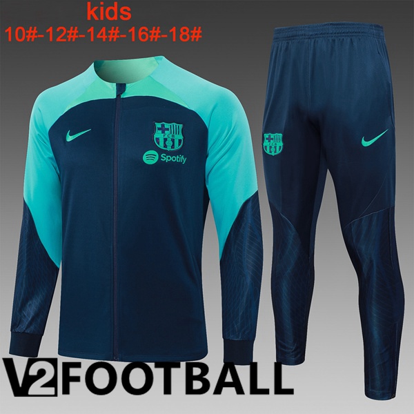 FC Barcelona Kids Training Training Jacket Suit Blue Royal 2023/2024
