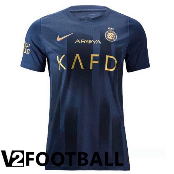Al-Nassr FC Soccer Shirt Away Blue 2023/2024