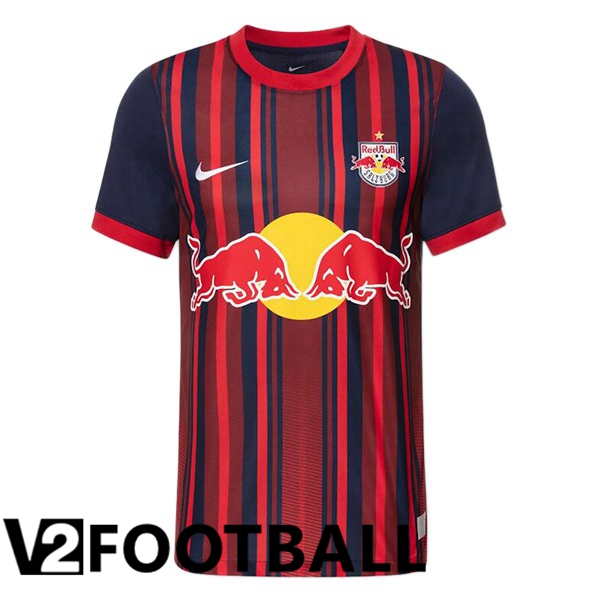 FC Red Bull Salzburg Soccer Shirt Away Red Blue 2023/2024