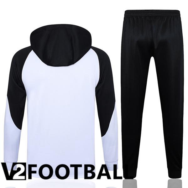 FC Chelsea Training Tracksuit Hoodie White Black 2023/2024