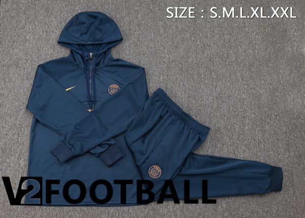 Paris PSG Training Tracksuit Hoodie Blue Royal 2023/2024