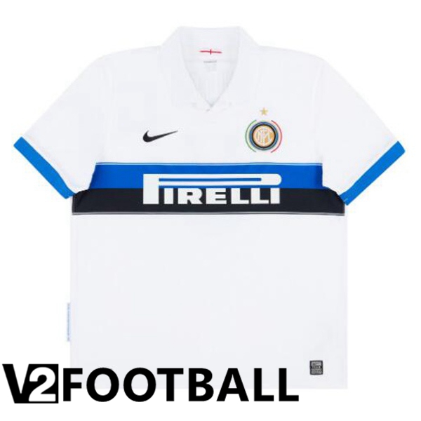 Inter Milan Retro Soccer Shirt Away White 2009-2010