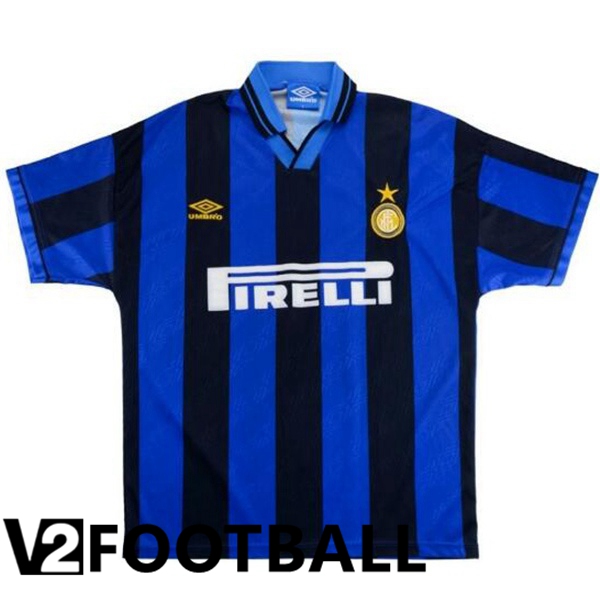 Inter Milan Retro Soccer Shirt Home Blue 1995-1996