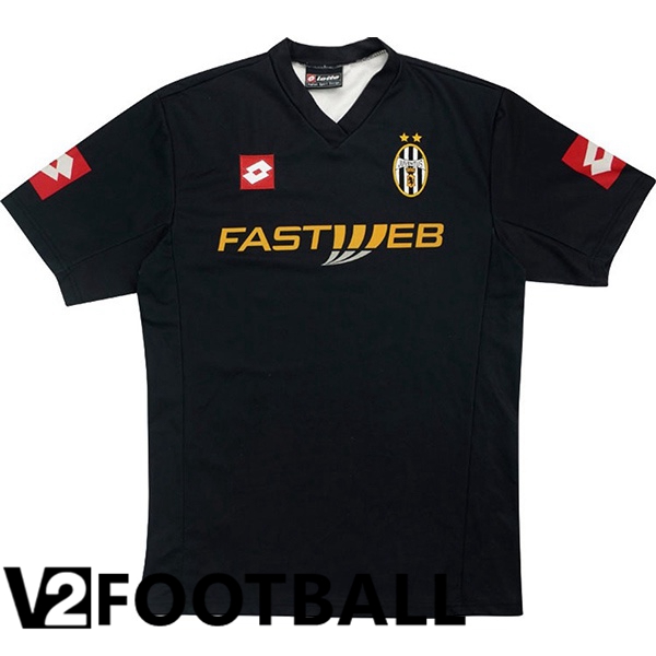 Juventus Retro Soccer Shirt Away Black 2001-2002