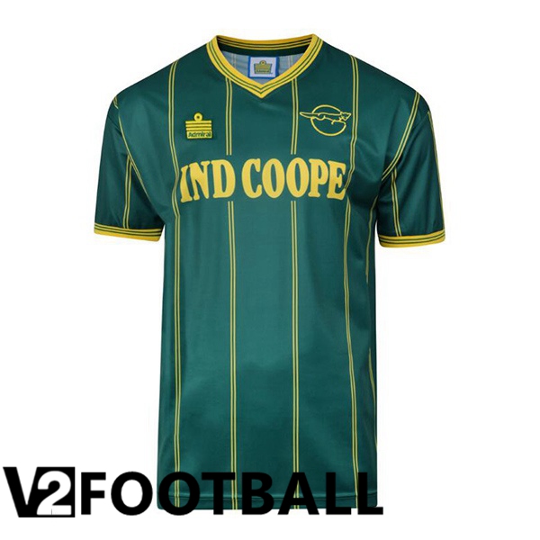 Leicester City Retro Soccer Shirt Away Green 1984