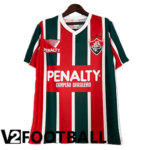 Fluminense Retro Soccer Shirt Home Red Green 1993