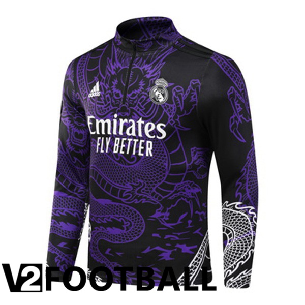 Real Madrid Training Sweatshirt Purple 2024/2025