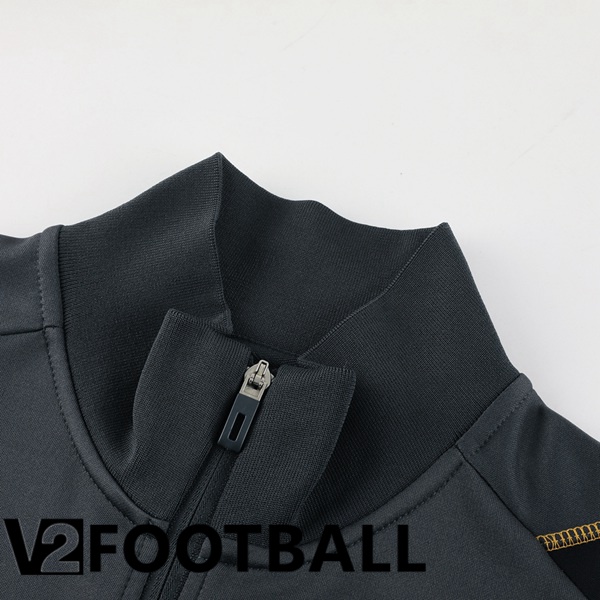 Real Madrid Training Jacket Suit Grey 2024/2025