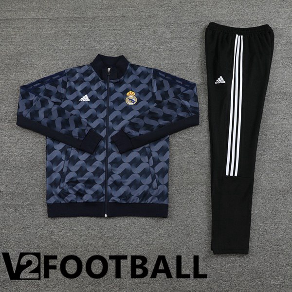 Real Madrid Training Jacket Suit Blue Royal 2024/2025