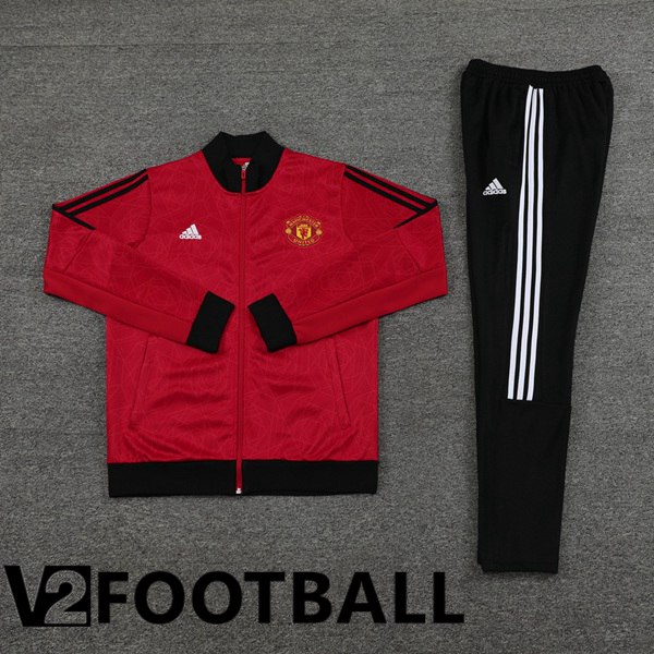 Manchester United Training Jacket Suit Red 2024/2025