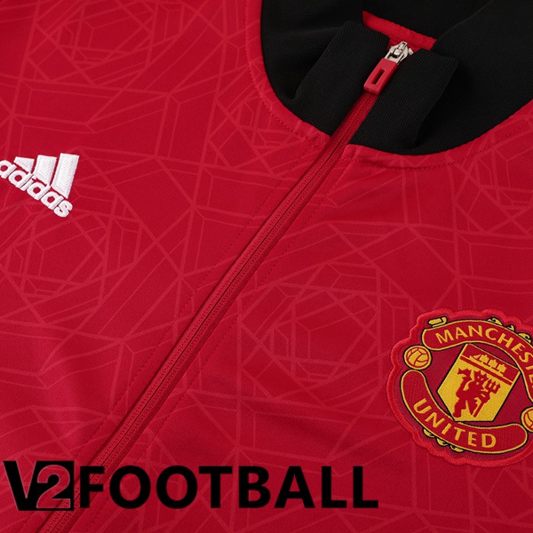 Manchester United Training Jacket Suit Red 2024/2025