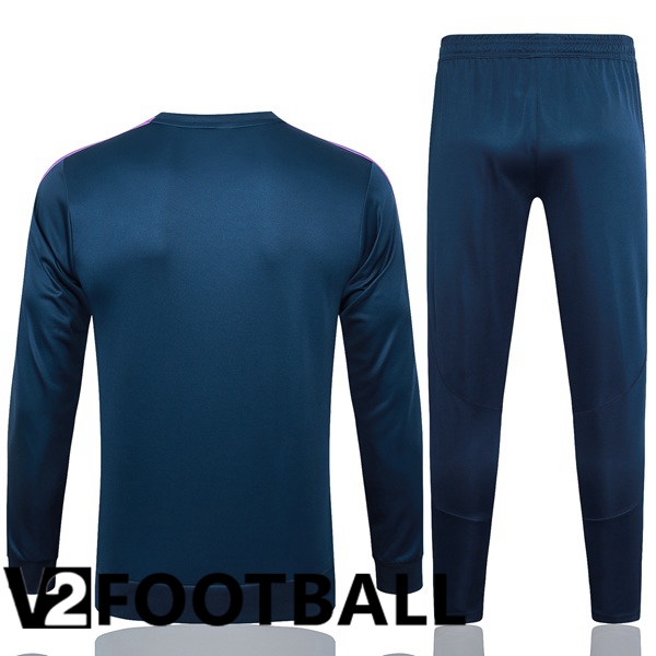 Real Madrid Training Tracksuit Suit Blue Royal 2024/2025