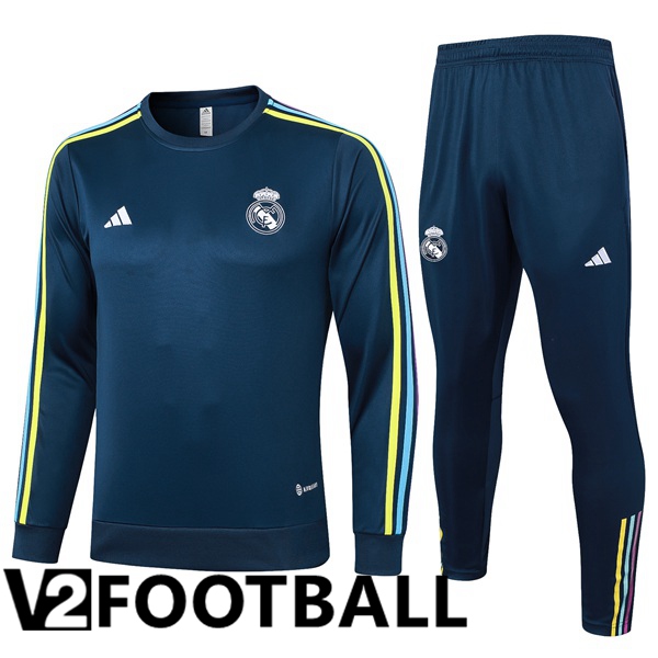 Real Madrid Training Tracksuit Suit Blue Royal 2024/2025