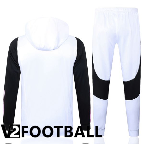 Juventus Training Tracksuit Sweatshirt Hoodie White 2024/2025