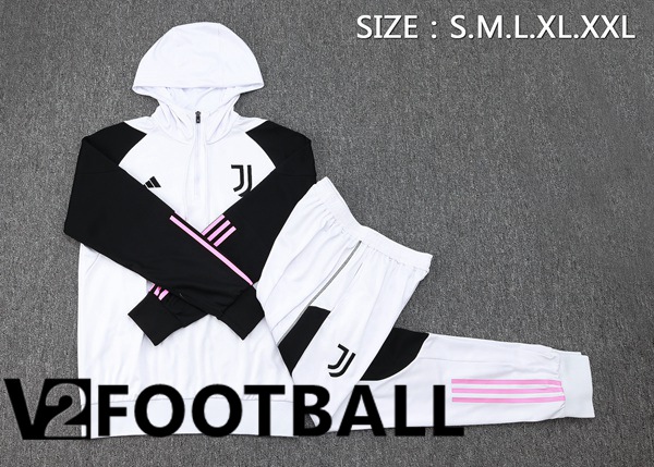Juventus Training Tracksuit Sweatshirt Hoodie White 2024/2025