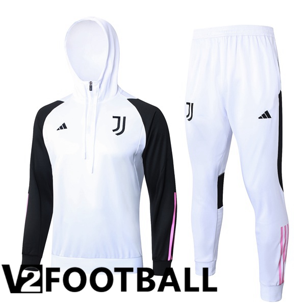 Juventus Training Tracksuit Sweatshirt Hoodie White 2024/2025