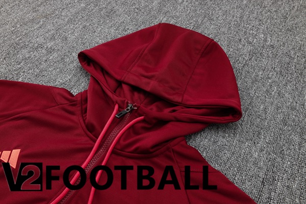 Manchester United Training Tracksuit Sweatshirt Hoodie Red 2024/2025