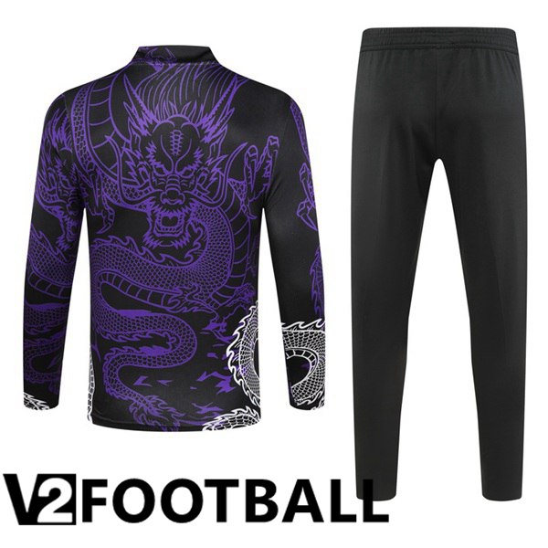 Real Madrid Training Tracksuit Suit Purple 2024/2025