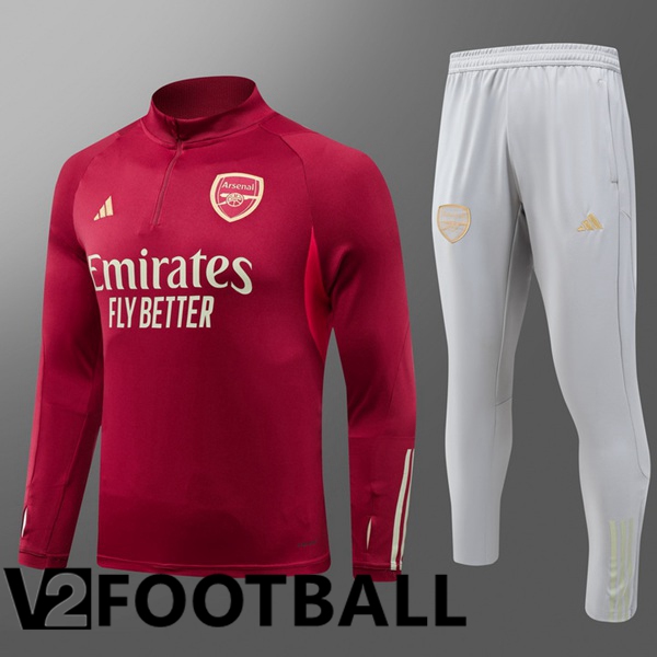 Arsenal Training Tracksuit Suit Kids Red 2024/2025