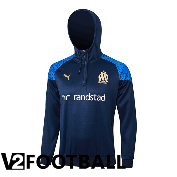 Marseille OM Training Sweatshirt Hoodie Blue Royal 2024/2025