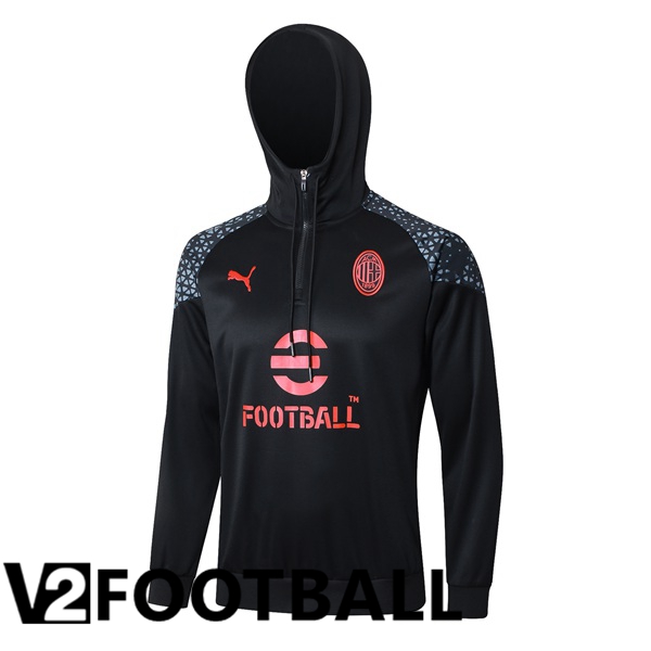 AC Milan Training Sweatshirt Hoodie Black 2024/2025
