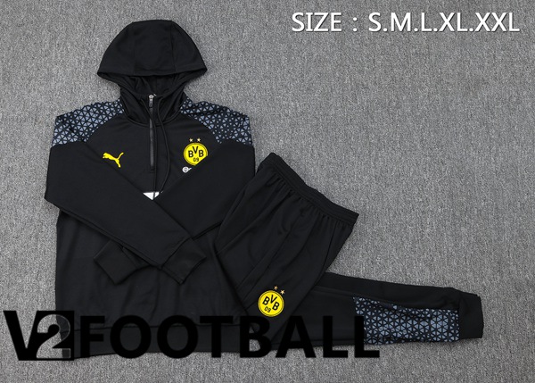 Dortmund BVB Training Tracksuit Sweatshirt Hoodie Black 2024/2025