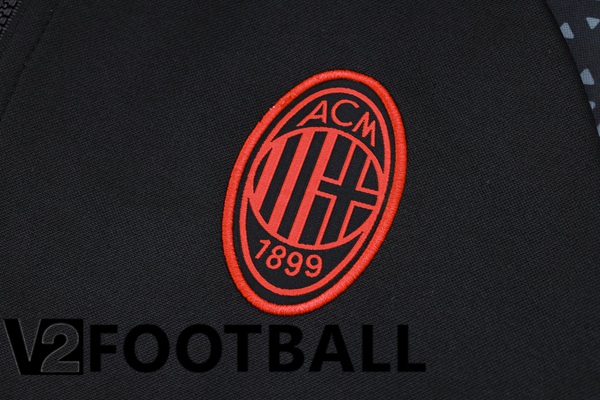 AC Milan Training Tracksuit Sweatshirt Hoodie Black 2024/2025
