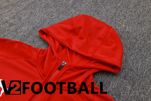 AC Milan Training Tracksuit Sweatshirt Hoodie Red 2024/2025