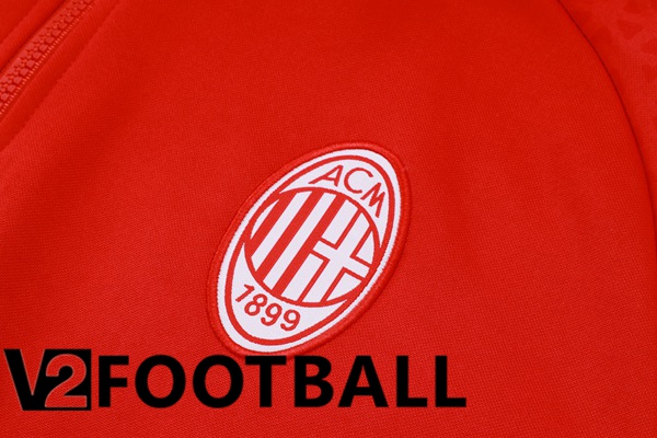 AC Milan Training Tracksuit Sweatshirt Hoodie Red 2024/2025