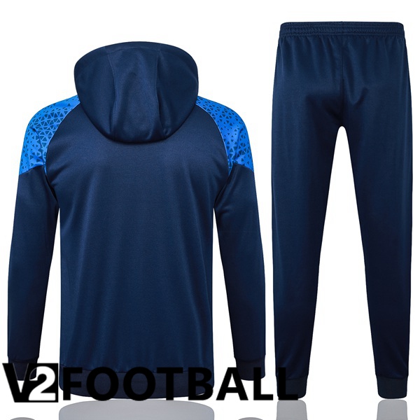 Marseille OM Training Tracksuit Sweatshirt Hoodie Blue Royal 2024/2025