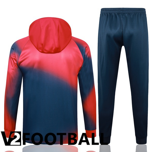 Paris PSG Training Tracksuit Sweatshirt Hoodie Red Blue 2024/2025