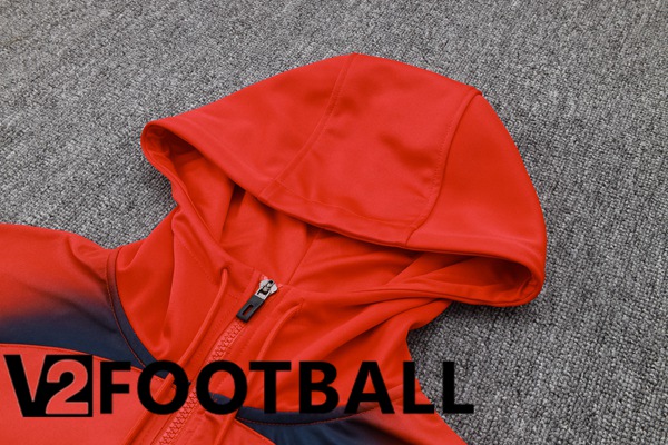 Paris PSG Training Tracksuit Sweatshirt Hoodie Red Blue 2024/2025