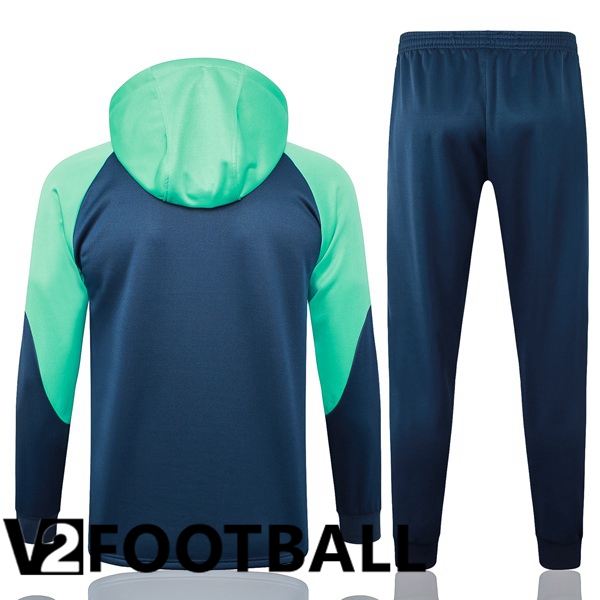 FC Barcelona Training Tracksuit Sweatshirt Hoodie Green Blue 2024/2025