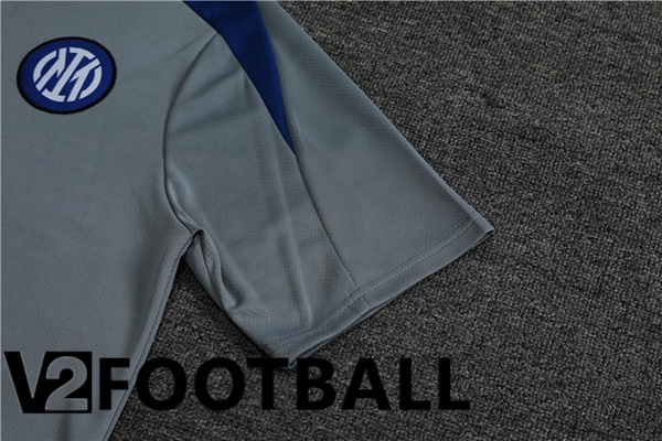 Inter Milan Training T Shirt + Shorts Grey 2024/2025