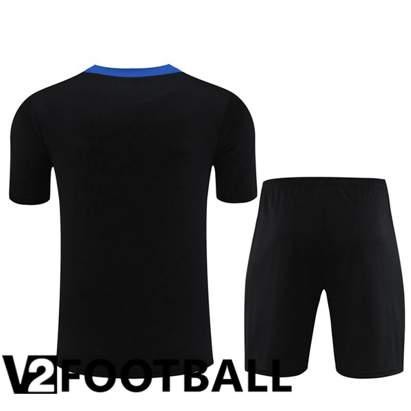 Inter Milan Training T Shirt + Shorts Black 2024/2025