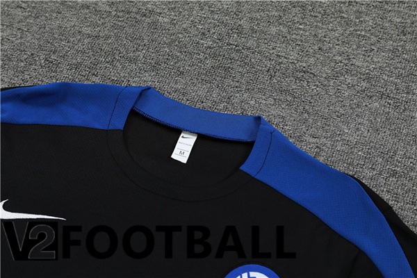 Inter Milan Training T Shirt + Shorts Black 2024/2025