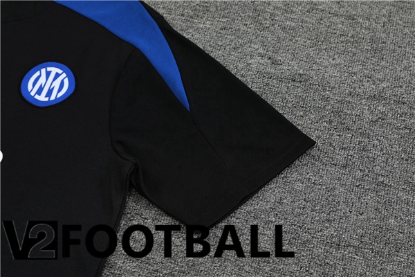 Inter Milan Training T Shirt + Shorts Black 2024/2025