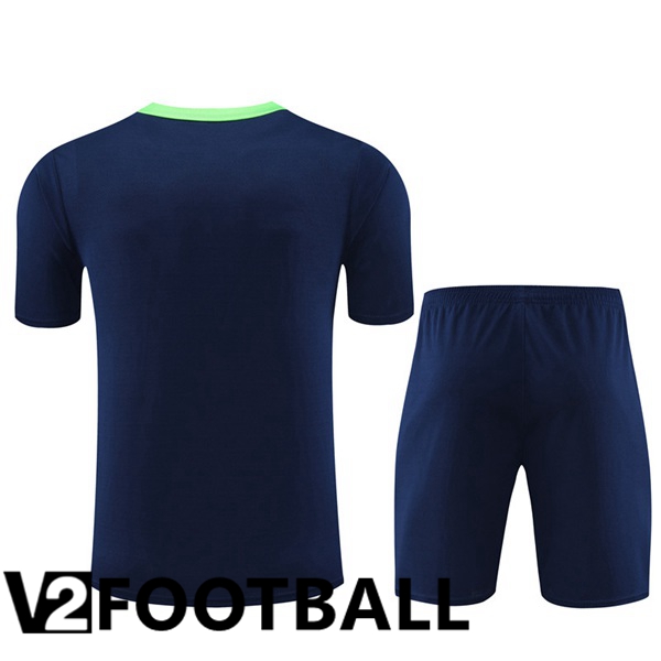 Brazil Training T Shirt + Shorts Blue Royal 2024/2025