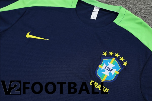 Brazil Training T Shirt + Shorts Blue Royal 2024/2025