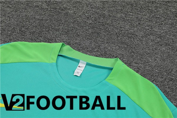 Brazil Training T Shirt + Shorts Green 2024/2025