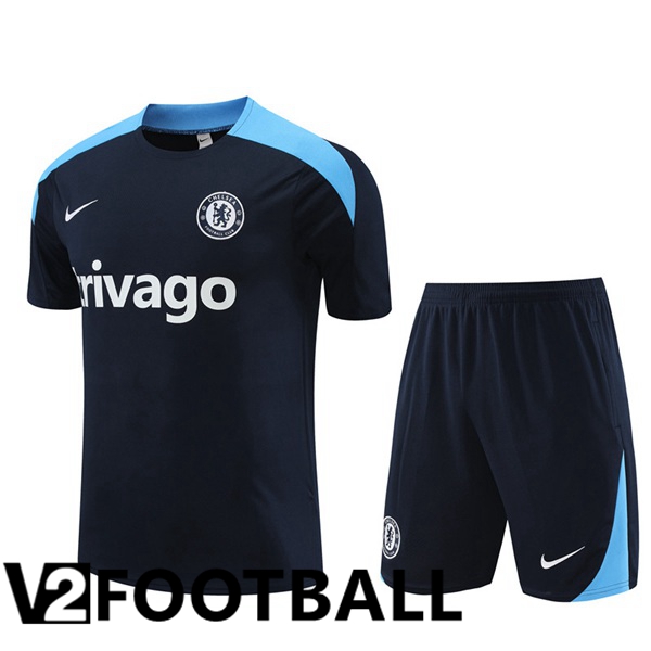 FC Chelsea Training T Shirt + Shorts Blue Royal 2024/2025