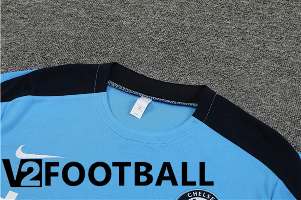 FC Chelsea Training T Shirt + Shorts Blue 2024/2025