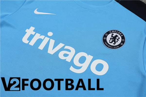 FC Chelsea Training T Shirt + Shorts Blue 2024/2025