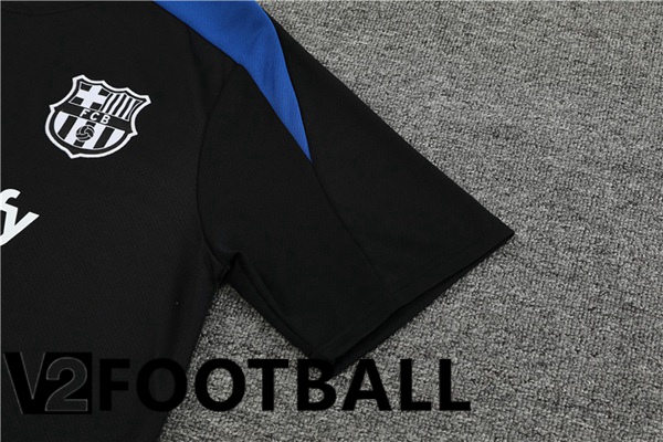 FC Barcelona Training T Shirt + Shorts Black 2024/2025