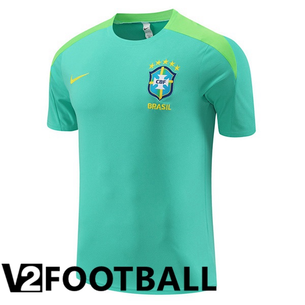 Brazil Training T Shirt Green 2024/2025