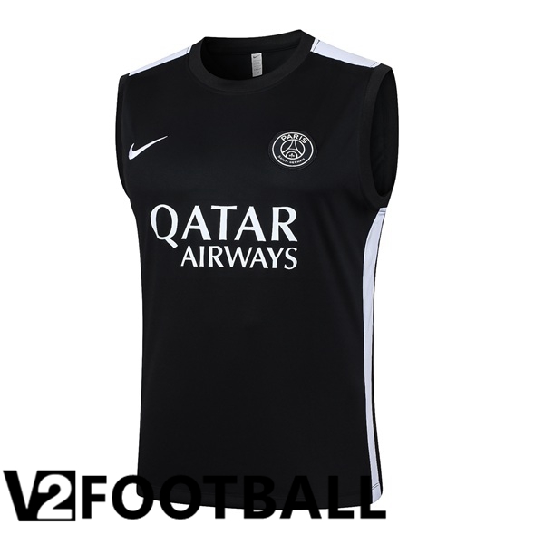 Paris PSG Soccer Vest + Shorts Black 2024/2025