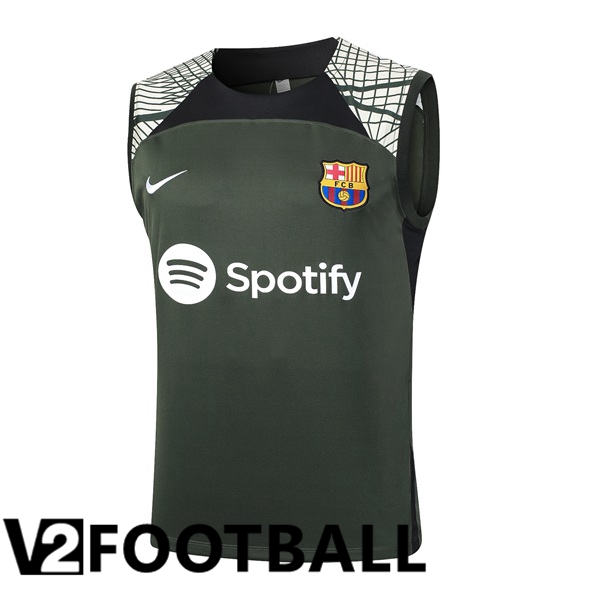 FC Barcelona Soccer Vest + Shorts Green 2024/2025