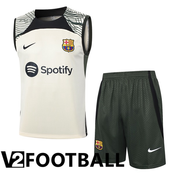 FC Barcelona Soccer Vest + Shorts Yellow 2024/2025